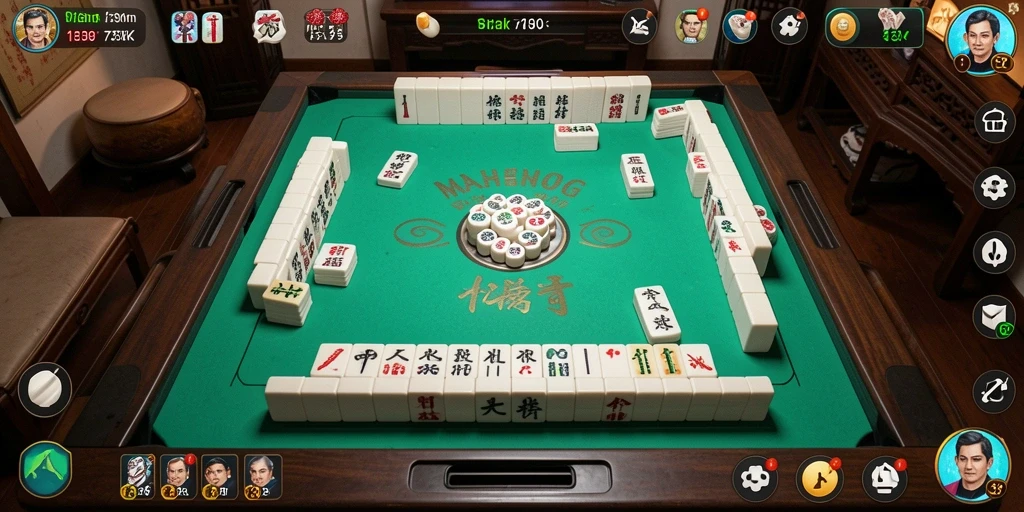 Tampilan gameplay Mahjong yang menarik di 73K.