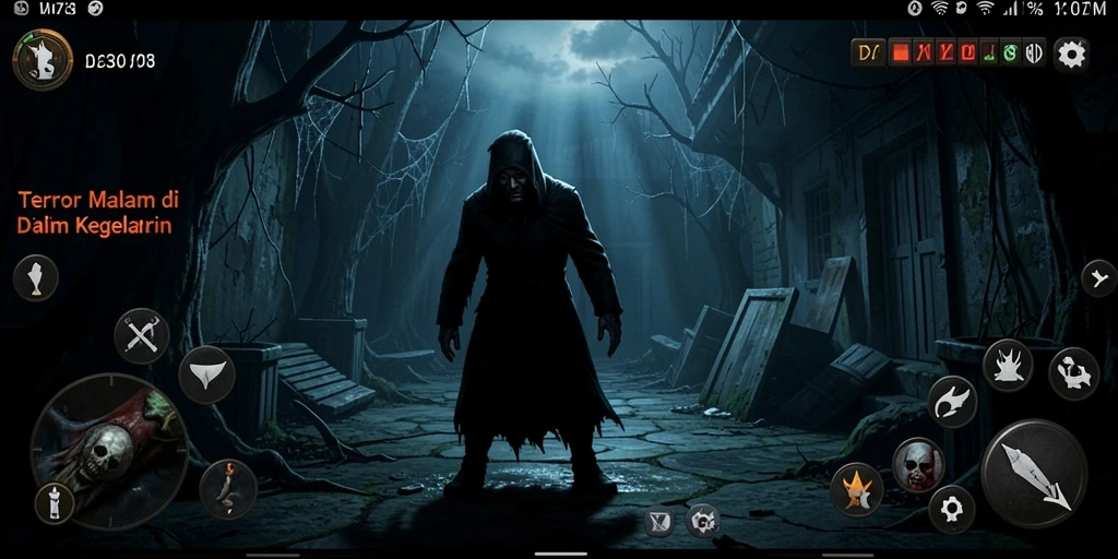 Screenshot menampilkan suasana mencekam dari lokasi angker di D73.