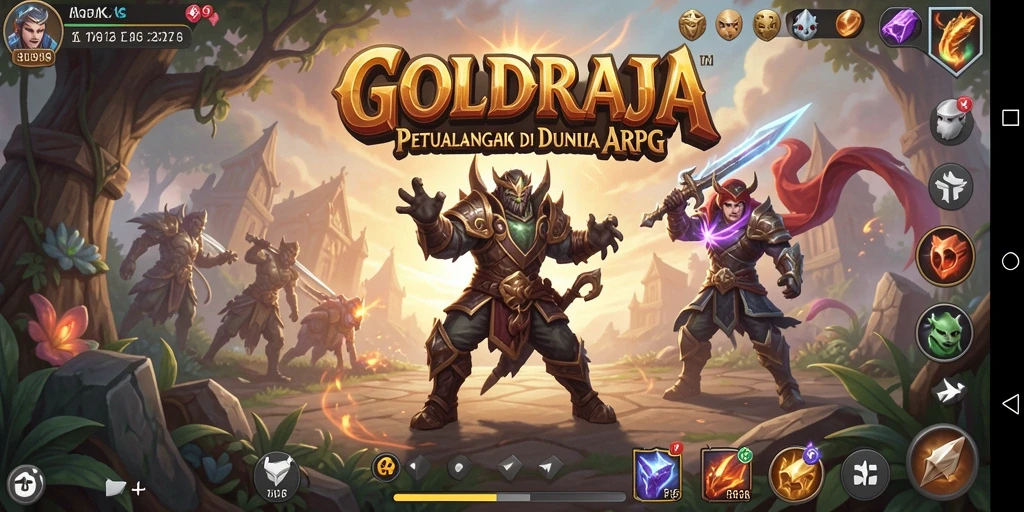 Screenshot gameplay ARPG yang mendebarkan di GOLDRAJA.