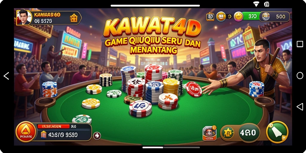 Tampilan menarik dari KAWAT4D saat dimainkan dalam mode QiuQiu.
