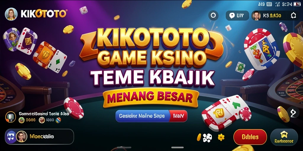 Tampilan gameplay KIKOTOTO yang penuh warna dan menarik.