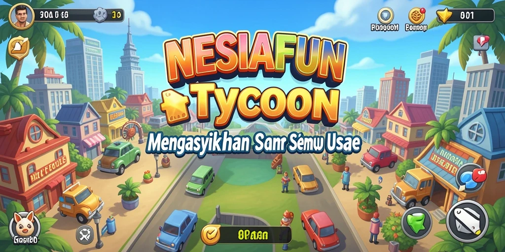 Screenshot gameplay <strong>NESIAFUN</strong>, menunjukkan keseruan manajemen bisnis.