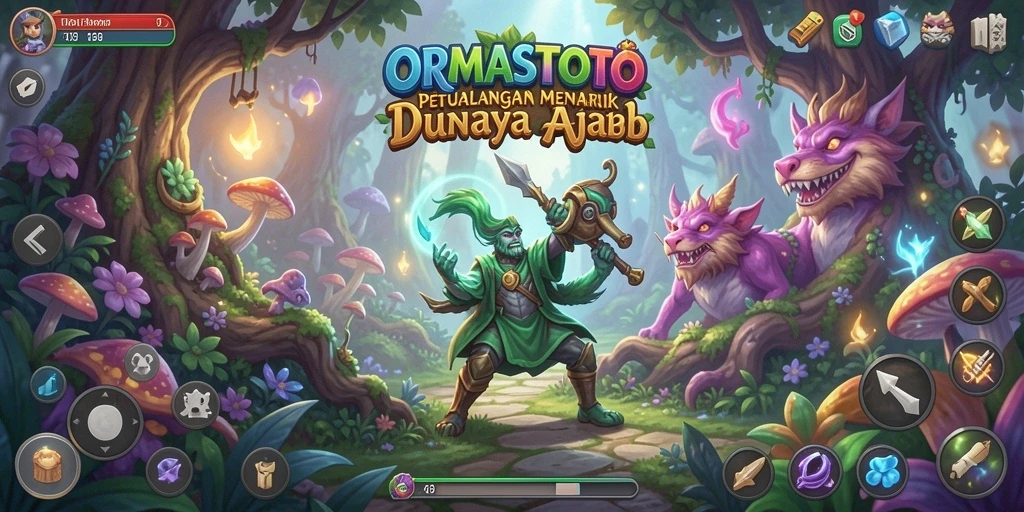 Gameplay ORMASTOTO yang seru dan penuh tantangan petualangan.