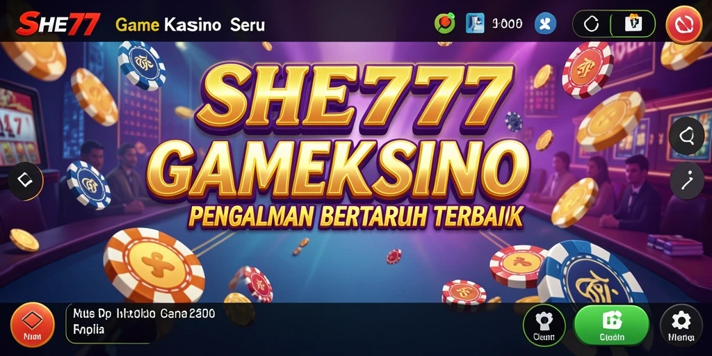 Tampilan gameplay seru dan interaktif di SHE777.