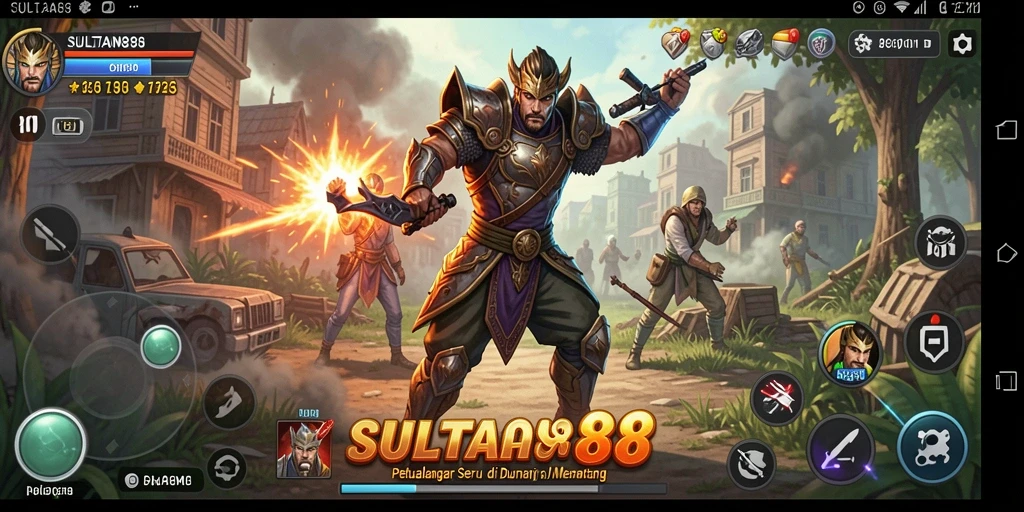 Screenshot gameplay SULTAN88 menunjukkan aksi seru dan eksplorasi dunia.