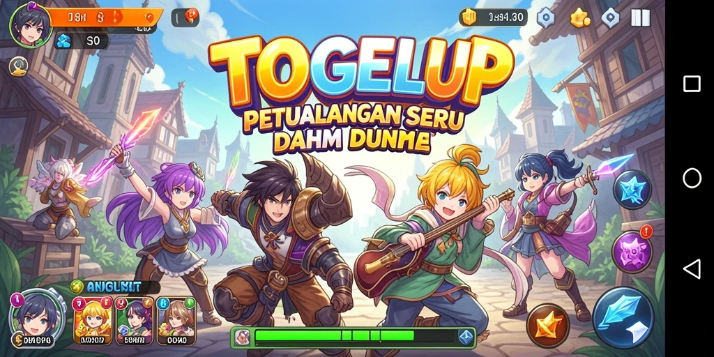 Tampilan gameplay TOGELUP yang menarik dalam dunia Anime.